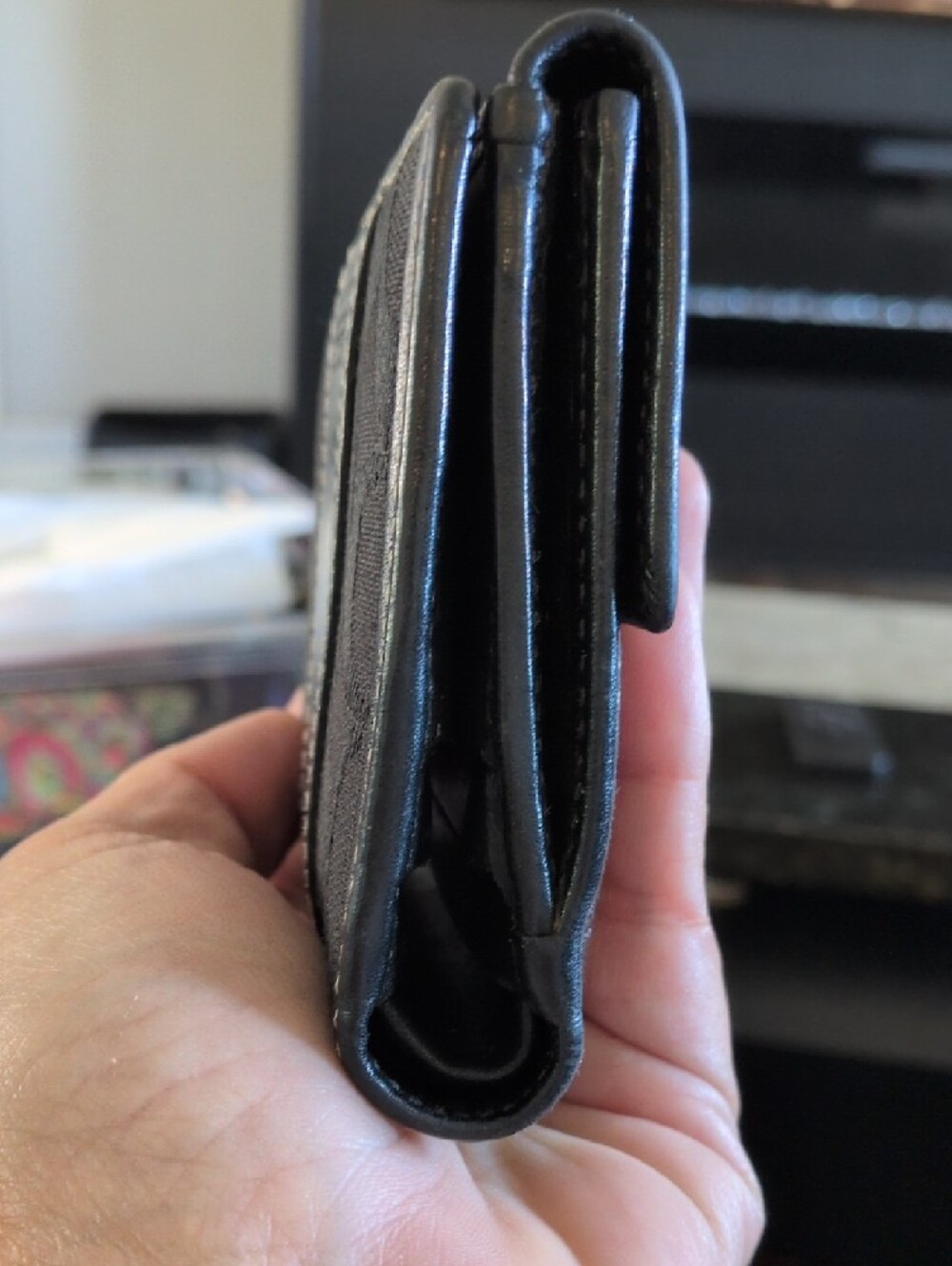 Coach Black Leather Small Wallet - Picture 9 of 11